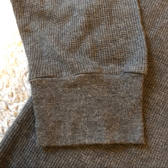 🐎 U.S. Polo Assn Long Sleeve Thermal Shirt Mens Large Grey Yellow - Picture 5 of 5